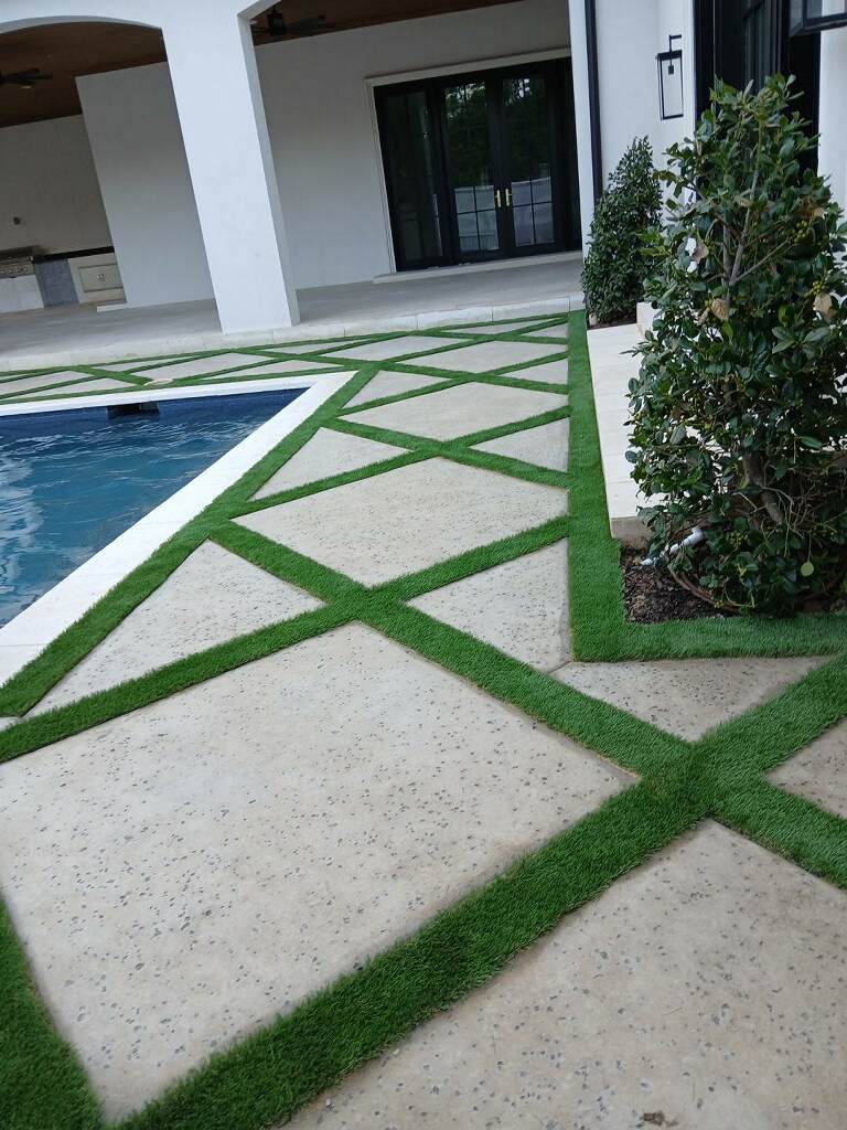 Artificial turf installation