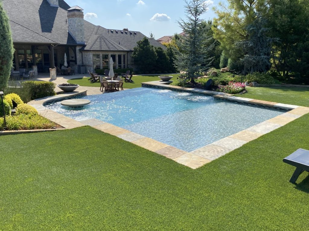 synthetic grass installation