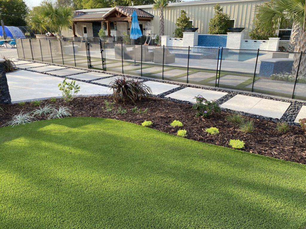 artificial turf installation