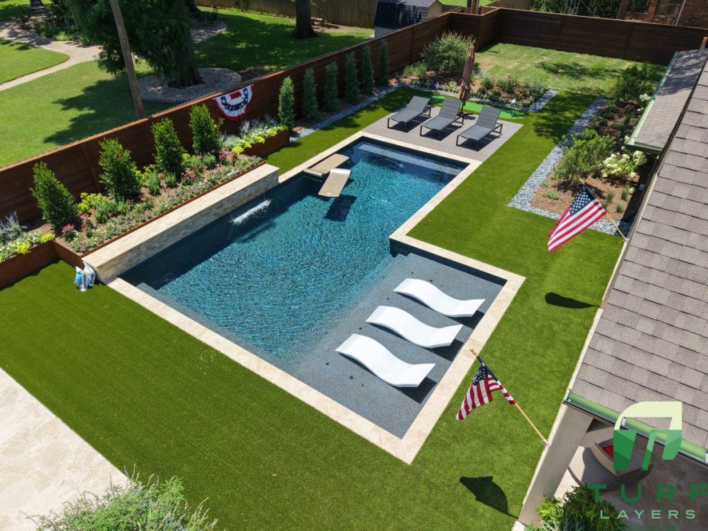 Backyard Oasis by Turf Layers