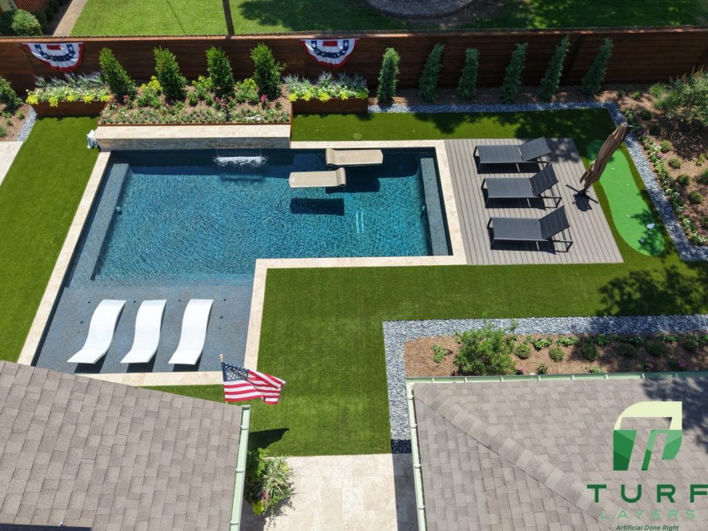 Backyard Oasis by Turf Layers