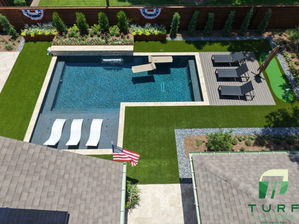 Backyard Oasis by Turf Layers