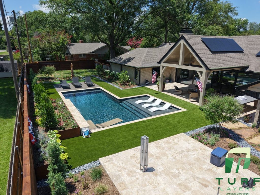 Backyard Oasis by Turf Layers