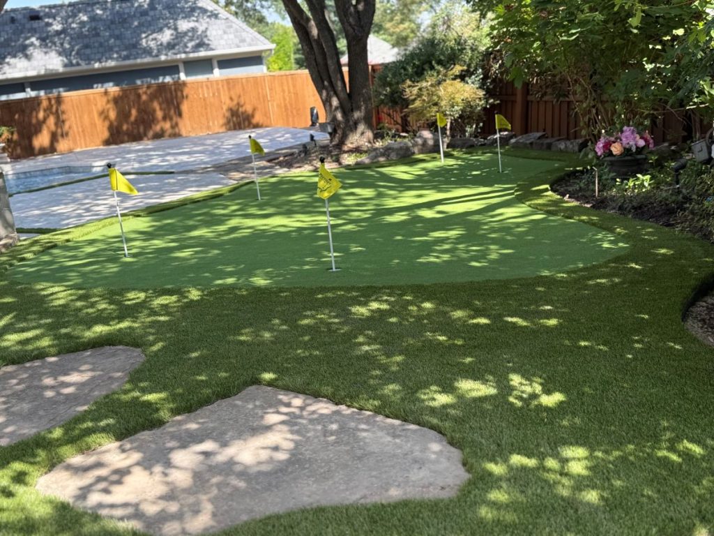Luxury Meets Play: A Custom Putting Green to Match a Poolside Remodel Luxury Meets Play: A Custom Putting Green to Match a Poolside Remodel