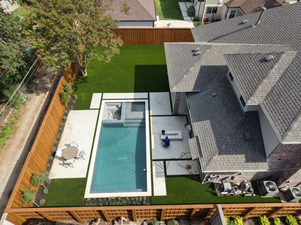 artificial turf installation